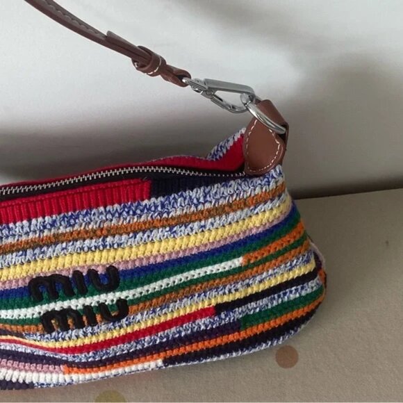 Miu Miu Multicolor Striped Women's Bag